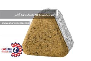 کفپوش بتنی دو لایه نوستالیت زرد آراکس